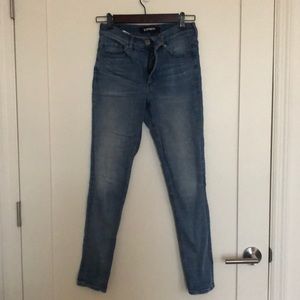 Express High Rise Skinny Jeans Size 2p
